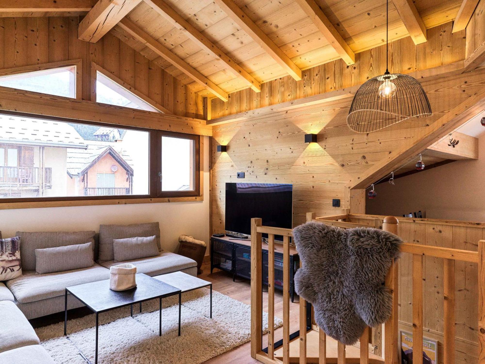 Le Chenaillet, Duplex Au Pied Des Pistes Et Spa Montgenèvre Exterior foto